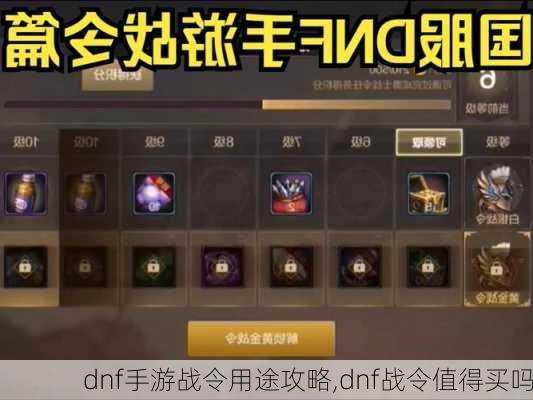 dnf手游战令用途攻略,dnf战令值得买吗