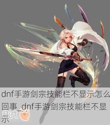 dnf手游剑宗技能栏不显示怎么回事_dnf手游剑宗技能栏不显示