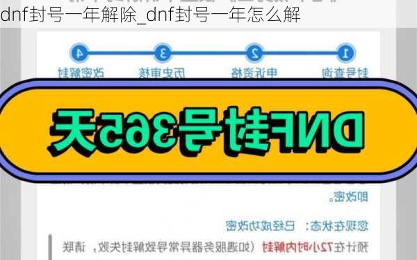 dnf封号一年解除_dnf封号一年怎么解