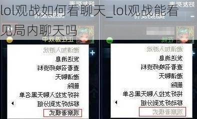 lol观战如何看聊天_lol观战能看见局内聊天吗