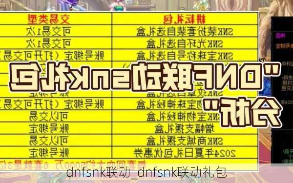 dnfsnk联动_dnfsnk联动礼包