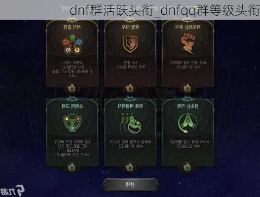 dnf群活跃头衔_dnfqq群等级头衔