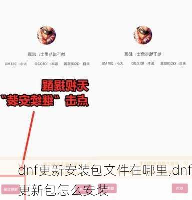 dnf更新安装包文件在哪里,dnf更新包怎么安装