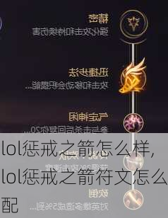 lol惩戒之箭怎么样,lol惩戒之箭符文怎么配