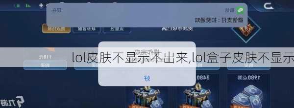 lol皮肤不显示不出来,lol盒子皮肤不显示