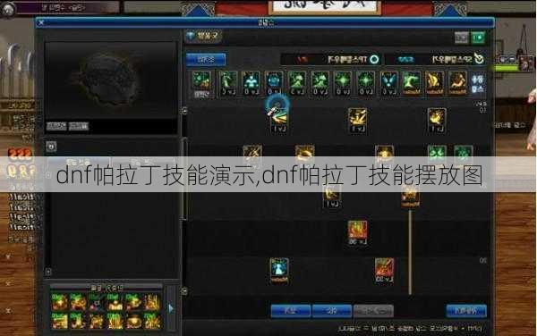 dnf帕拉丁技能演示,dnf帕拉丁技能摆放图