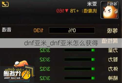 dnf亚米_dnf亚米怎么获得