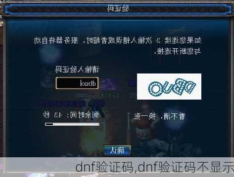 dnf验证码,dnf验证码不显示