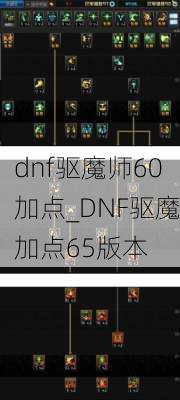 dnf驱魔师60加点_DNF驱魔加点65版本