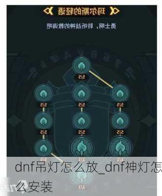 dnf吊灯怎么放_dnf神灯怎么安装