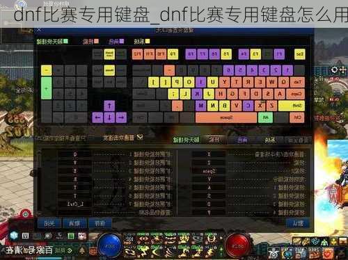 dnf比赛专用键盘_dnf比赛专用键盘怎么用