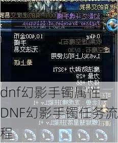 dnf幻影手镯属性_DNF幻影手镯任务流程