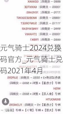 元气骑士2024兑换码官方_元气骑士兑换码2021年4月