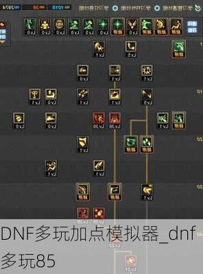 DNF多玩加点模拟器_dnf多玩85