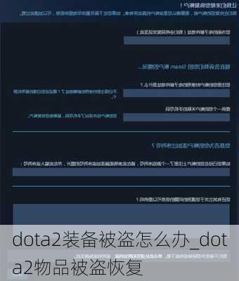 dota2装备被盗怎么办_dota2物品被盗恢复