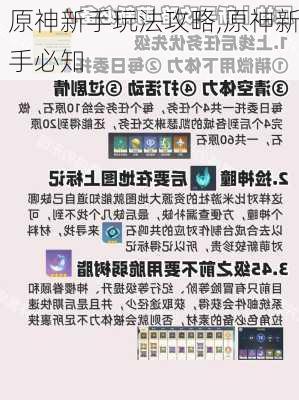 原神新手玩法攻略,原神新手必知