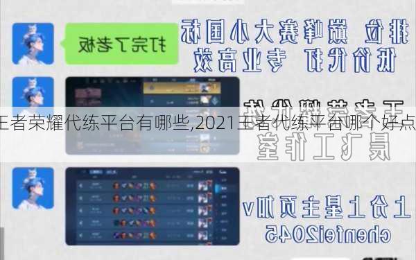 王者荣耀代练平台有哪些,2021王者代练平台哪个好点?