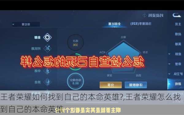 王者荣耀如何找到自己的本命英雄?,王者荣耀怎么找到自己的本命英雄