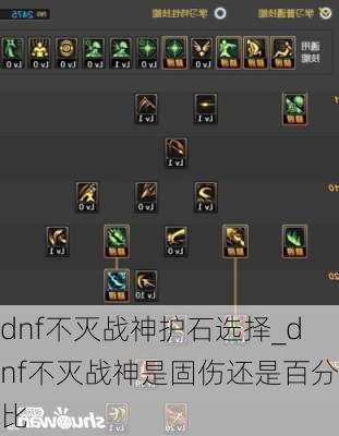 dnf不灭战神护石选择_dnf不灭战神是固伤还是百分比