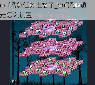 dnf紧急任务走格子_dnf紧急遁走怎么设置