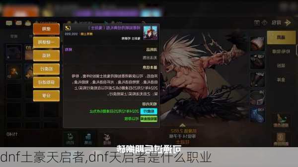 dnf土豪天启者,dnf天启者是什么职业