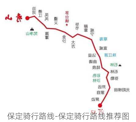 保定骑行路线-保定骑行路线推荐图