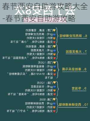 春节西安自助游攻略大全-春节西安自助游攻略