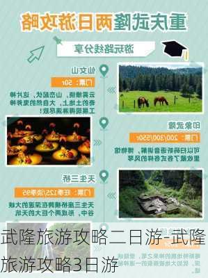 武隆旅游攻略二日游-武隆旅游攻略3日游