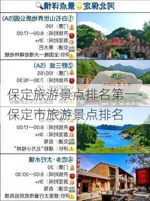 保定旅游景点排名第一-保定市旅游景点排名